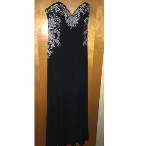 Strapless Black Ball Dress
